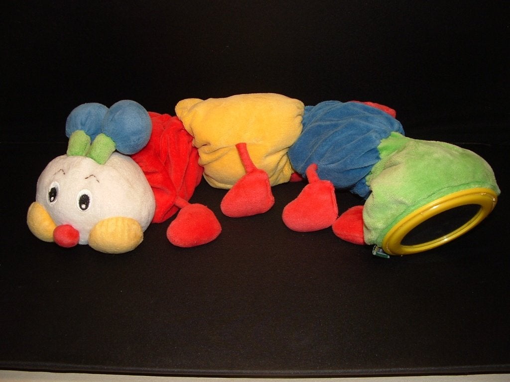 KS KIDS INCHWORM RUPS VELOURS GROEN/ROOD/GEEL/BLAUW MET WIT, Kinderen en Baby's, Ophalen of Verzenden, Nieuw, Overige typen