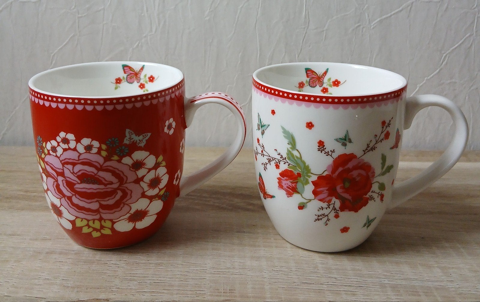 Room Seven Winter Poppy Mokken - Set van 2 Nieuw, Huis en Inrichting, Overige merken, Nieuw, Ophalen of Verzenden, Overige stijlen