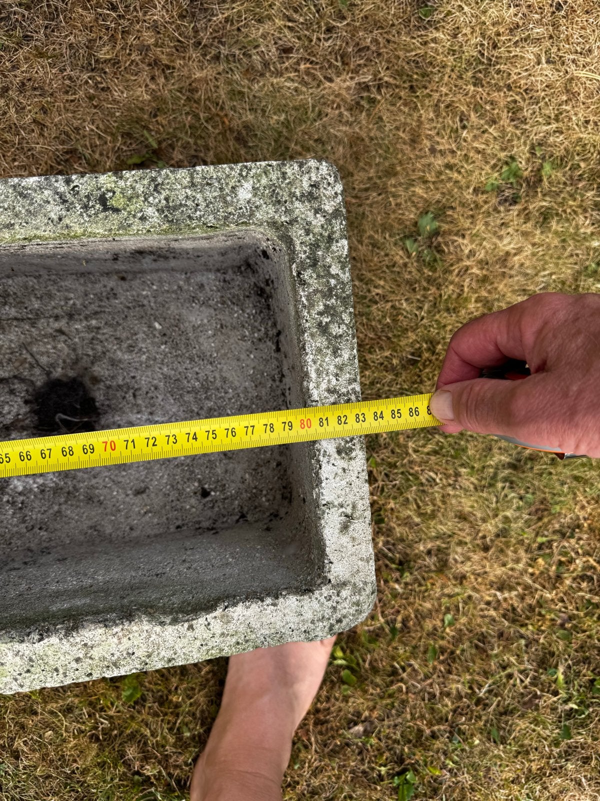 Gratis Betonnen bloembakken, set van 2, Tuin en Terras, Ophalen, Gebruikt, Balkon, 60 tot 100 cm