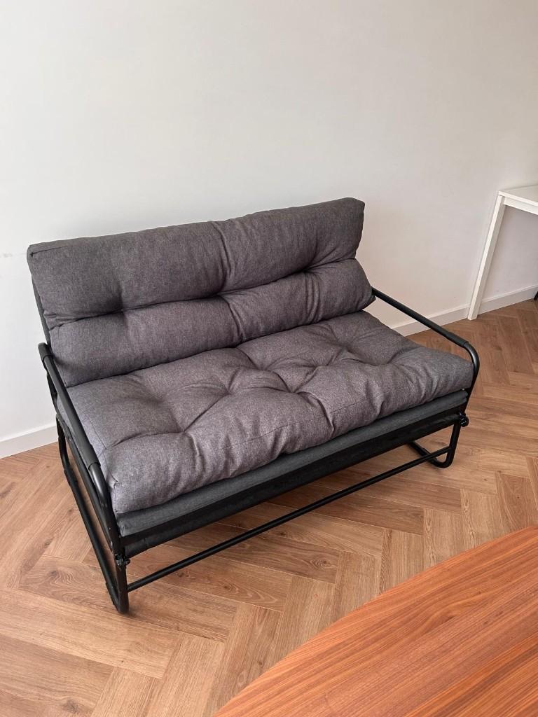 Ikea Hammarn slaapbank sofa bed + Palletkussens, Ophalen, Minder dan 75 cm, Tweepersoons, Zo goed als nieuw