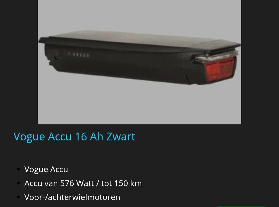 Nieuw met bon+Garantie accu Apollo 36V 16Ah 576Wh, Ophalen of Verzenden, Gebruikt