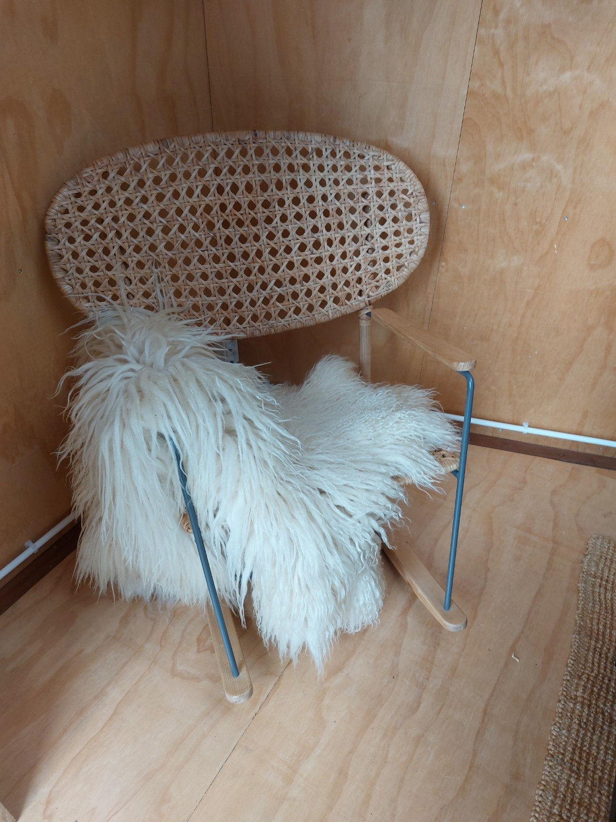 Gronadal Rieten Rotan Schommelstoel Tuinstoel Ikea, Ophalen, Gebruikt, Bruin, Eén