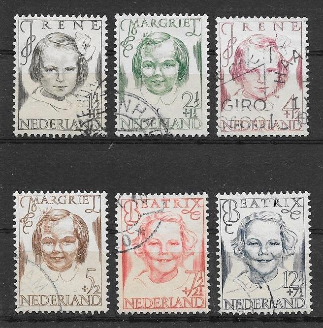 Nederland 1946  Prinsessen, Postzegels en Munten, Postzegels | Nederland, Verzenden, Gestempeld