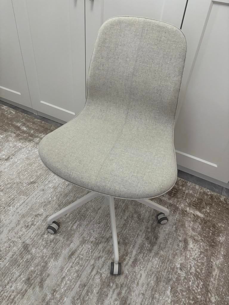 Ikea Langfjäll bureaustoel beige/wit, Huis en Inrichting, Ophalen, Zo goed als nieuw, Wit, Eén