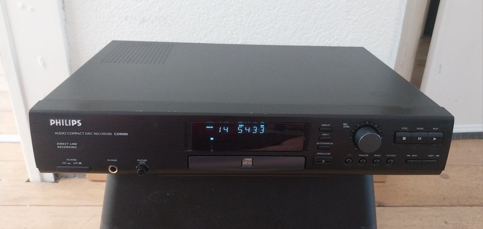 Philips CDR880 Audio CD Recorder, Ophalen of Verzenden, Zo goed als nieuw, Philips