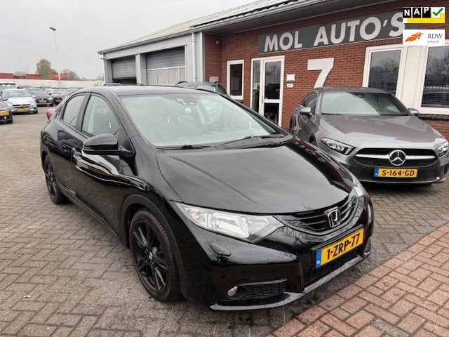 Honda Civic 1.8 Sport Black Edition , 134dkm NAP , APK 02-27, Voorwielaandrijving, Euro 5, Gebruikt, Zwart