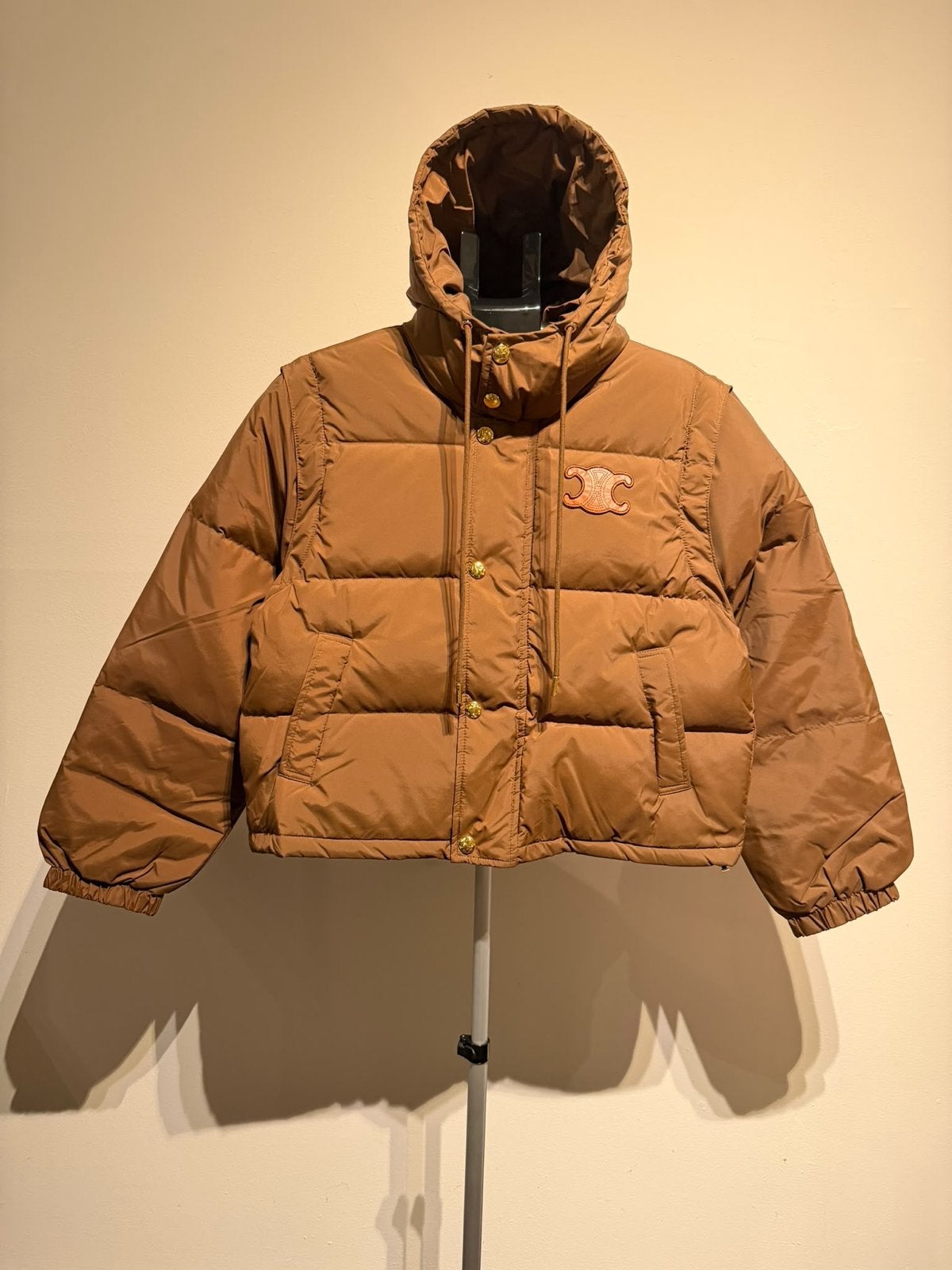 Celine Puffer Jacket/Vest 2-in-1 - Maat M & L, Ophalen of Verzenden, Nieuw, Maat 38/40 (M), Bruin
