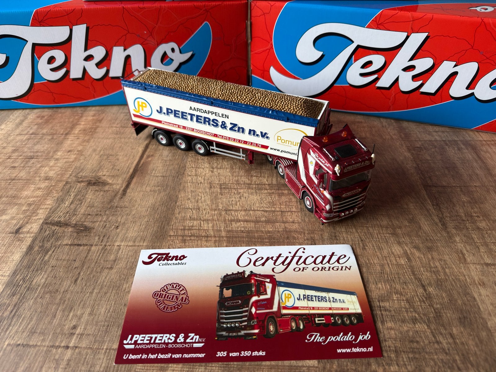 Tekno Scania Peeters & Zn, Ophalen of Verzenden, Zo goed als nieuw, Bus of Vrachtwagen, Overige merken