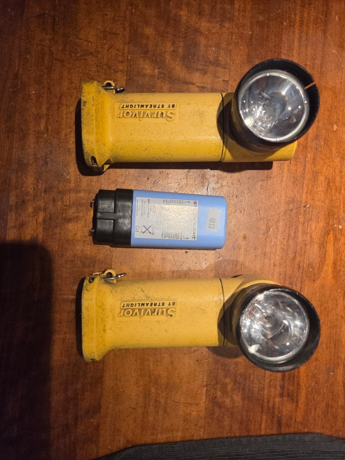 Streamlight Survivor zaklampen met accu's, Ophalen of Verzenden, Gebruikt, Batterij