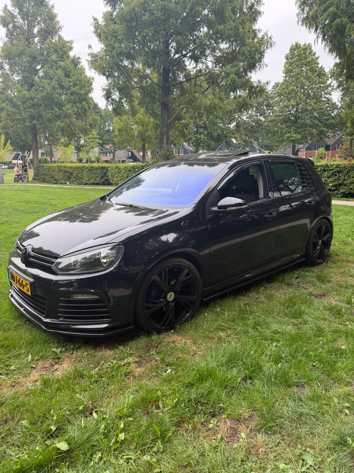 Golf 6 volledig R uitgevoerd full options !!, Zwart, Golf, Particulier, Te koop