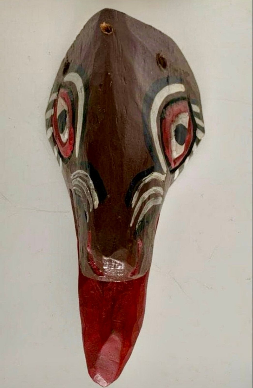 Uniek handgesneden houten masker uit Guatemala, Overige onderwerpen, Verzenden, Masker, 20 - 50 cm
