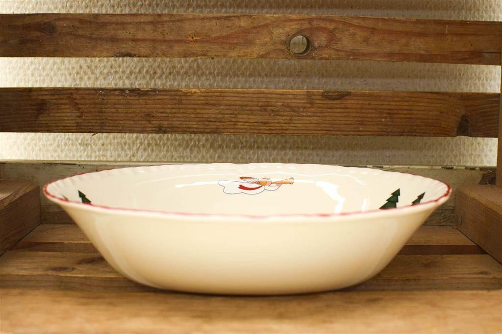 Masons Christmas Village porseleinen ovale schaal 50852, Huis en Inrichting, Keuken | Servies, Gebruikt, Ophalen of Verzenden
