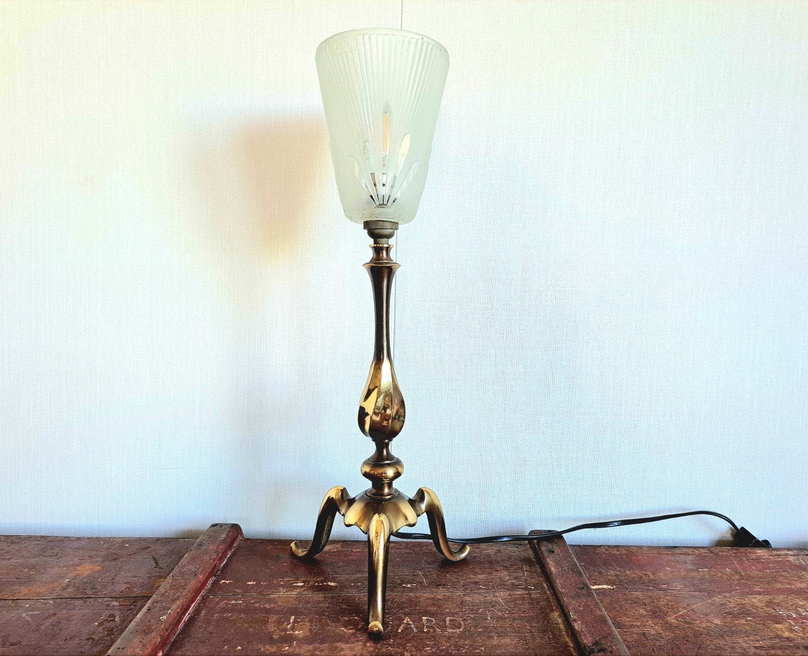 Elegante Antieke Art Nouveau Tafellamp - Zware Kwaliteit, Antiek en Kunst, Antiek | Lampen, Ophalen of Verzenden