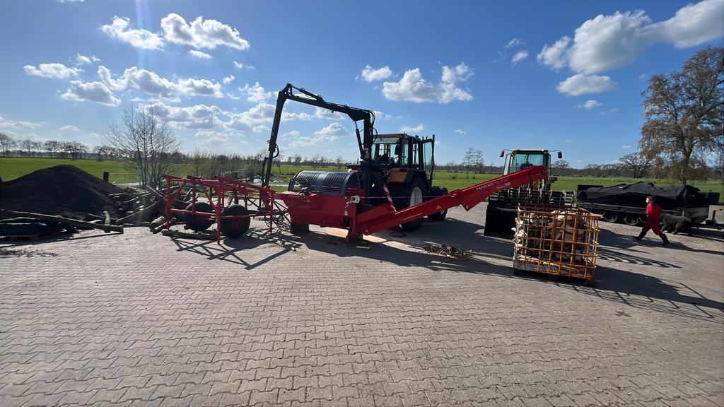 Zaag kloofmachine, Ophalen