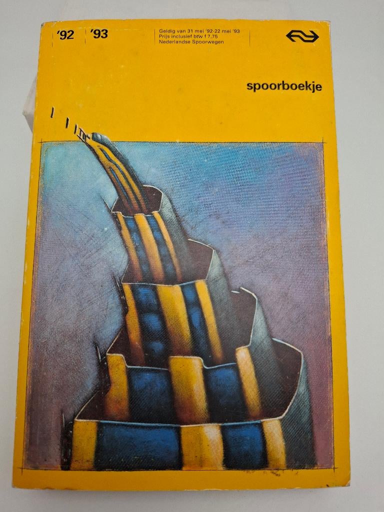 spoorboekje NS 1992-1993, Verzamelen, Spoorwegen en Tramwegen, Verzenden, Gebruikt, Trein, Boek of Tijdschrift