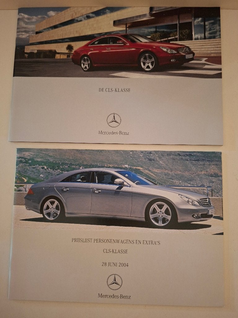 Mercedes Benz CLS  -  2004  -  brochure en prijslijst, Ophalen of Verzenden, Zo goed als nieuw, Mercedes