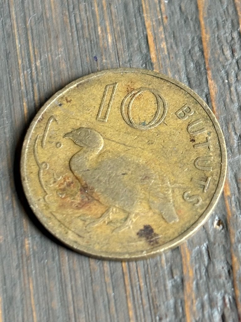 10 Bututs 1971 Gambia, Ophalen of Verzenden, Overige landen, Losse munt