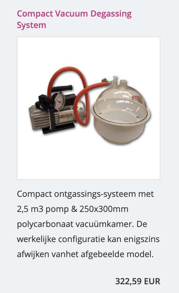 Vacuum kamer met pomp, Hobby en Vrije tijd, Overige Hobby en Vrije tijd, Ophalen, Gebruikt