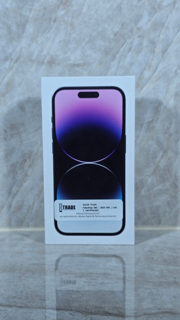 Apple iPhone 14 Pro 128GB Paars, Telecommunicatie, ., Paars, Refurbished, Ophalen of Verzenden