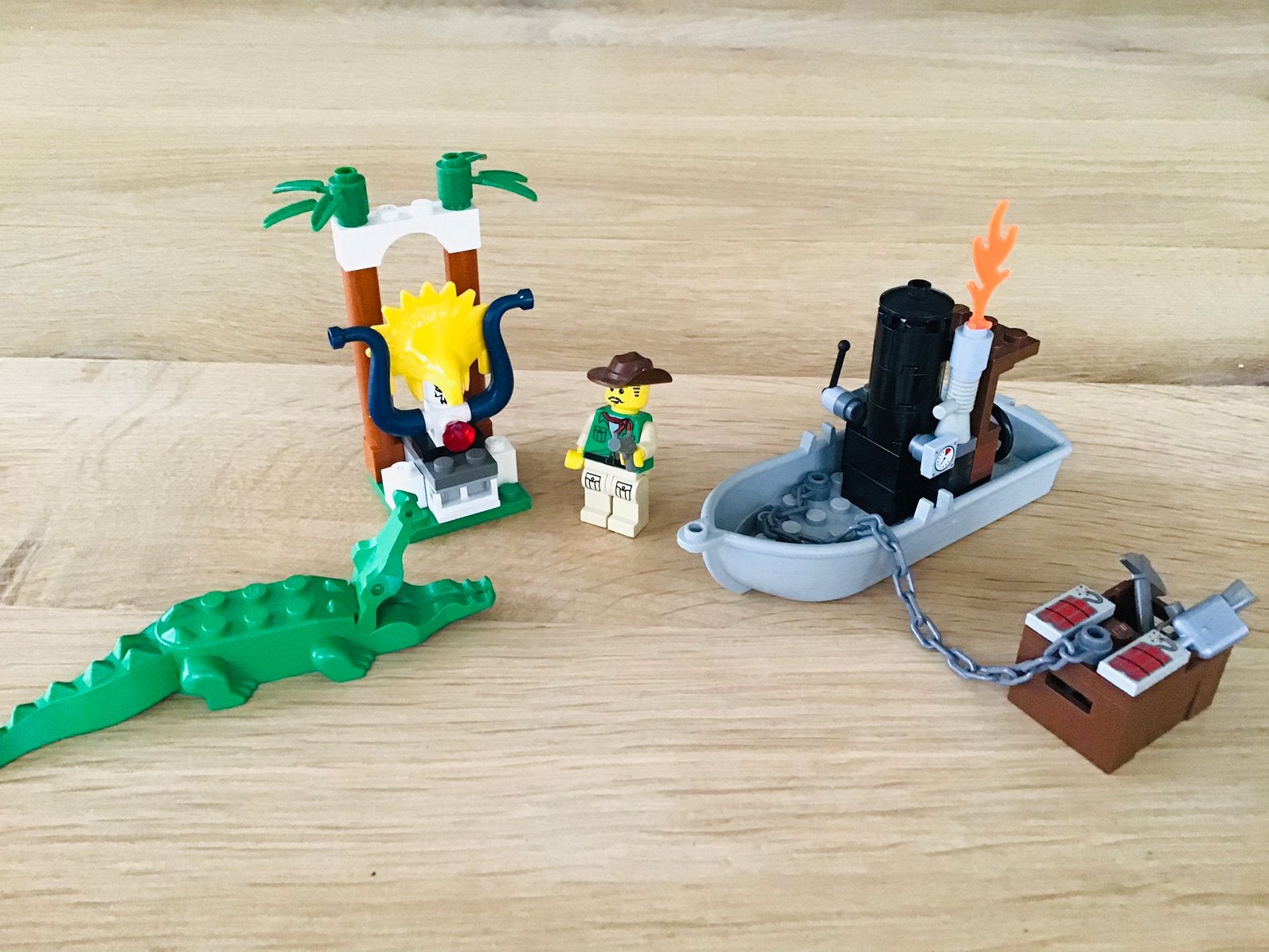 LEGO adventurers 7410, orient expedition jungle river, ZGAN, Overige thema's, Lego, Compleet, Ophalen of Verzenden