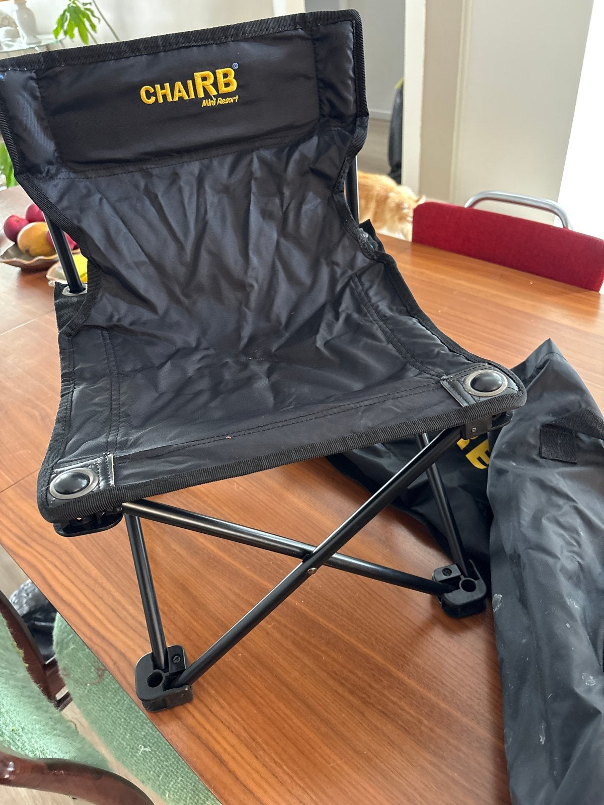 Compacte opvouwbare campingstoel 2 x - CHAIRB Mini Resort, Ophalen of Verzenden, Gebruikt, Campingstoel