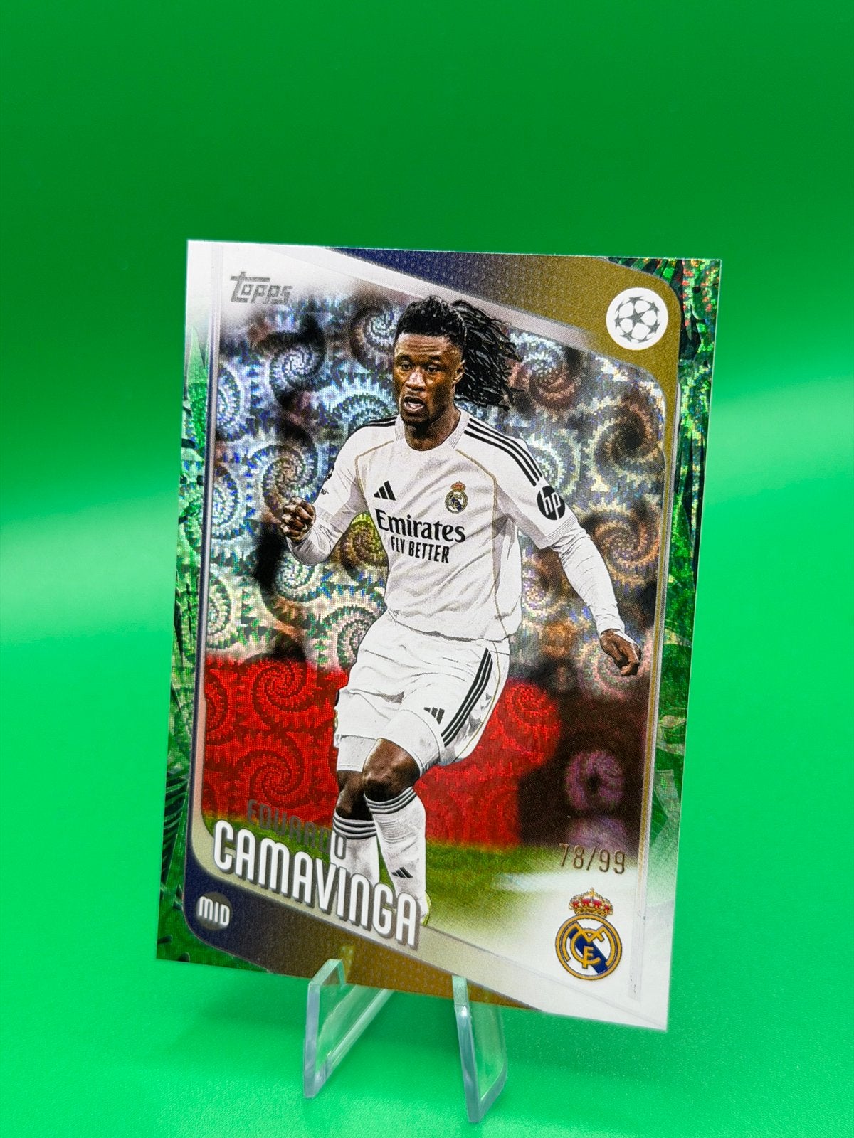 2025-26 Topps UCC Flagship Eduardo Camavinga /99 #31 Madrid, Verzamelen, Sportartikelen en Voetbal, Ophalen of Verzenden, Zo goed als nieuw