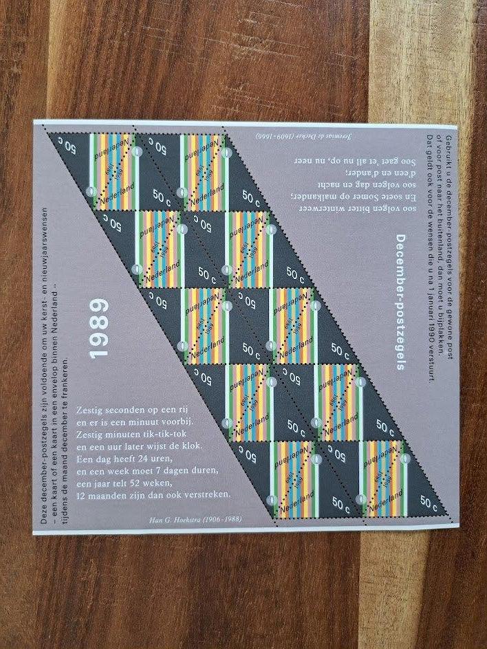 Vel decemberzegels 1989 postfris, Postzegels en Munten, Postzegels | Nederland, Ophalen of Verzenden, Na 1940, Postfris