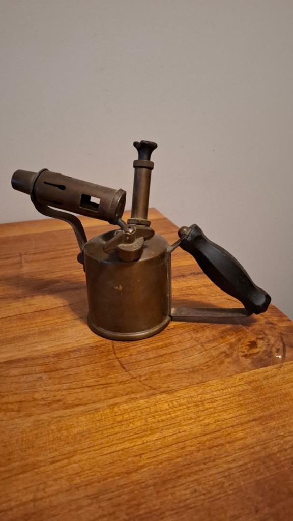 Vintage Veritas Soldeerlamp - Messing, Ophalen of Verzenden
