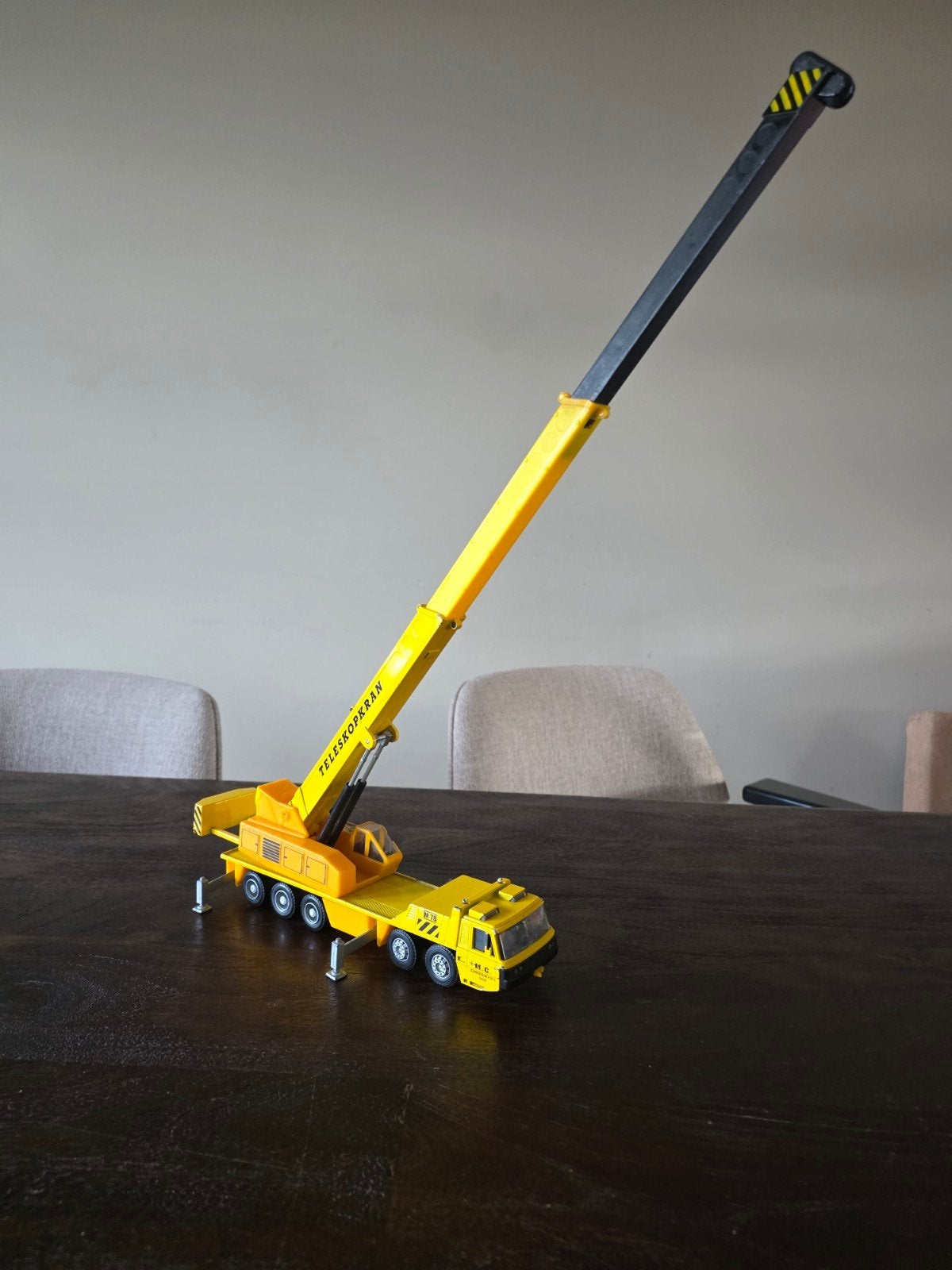 MC Toy M78 Teleschoopkraan uit 1980 - Vintage Speelgoed, Ophalen of Verzenden