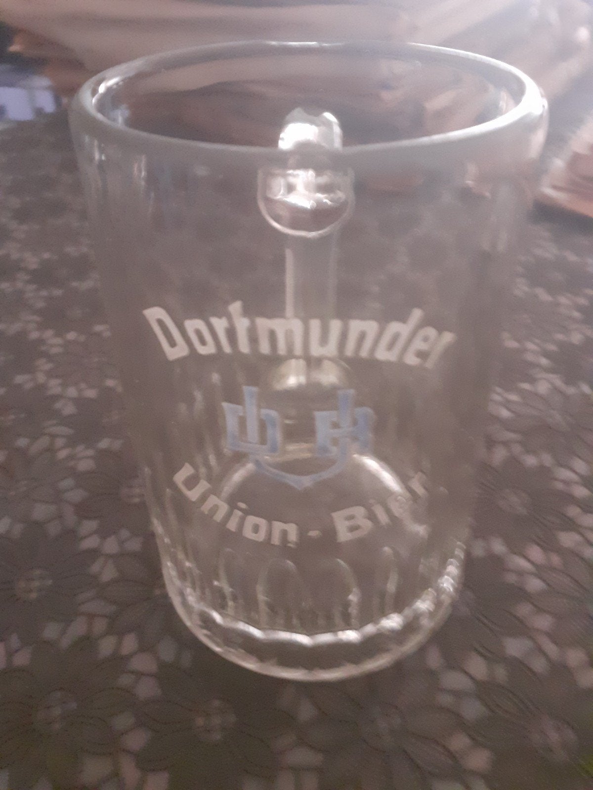 Dortmunder Union bier Bierpul., Ophalen of Verzenden, Bierglas