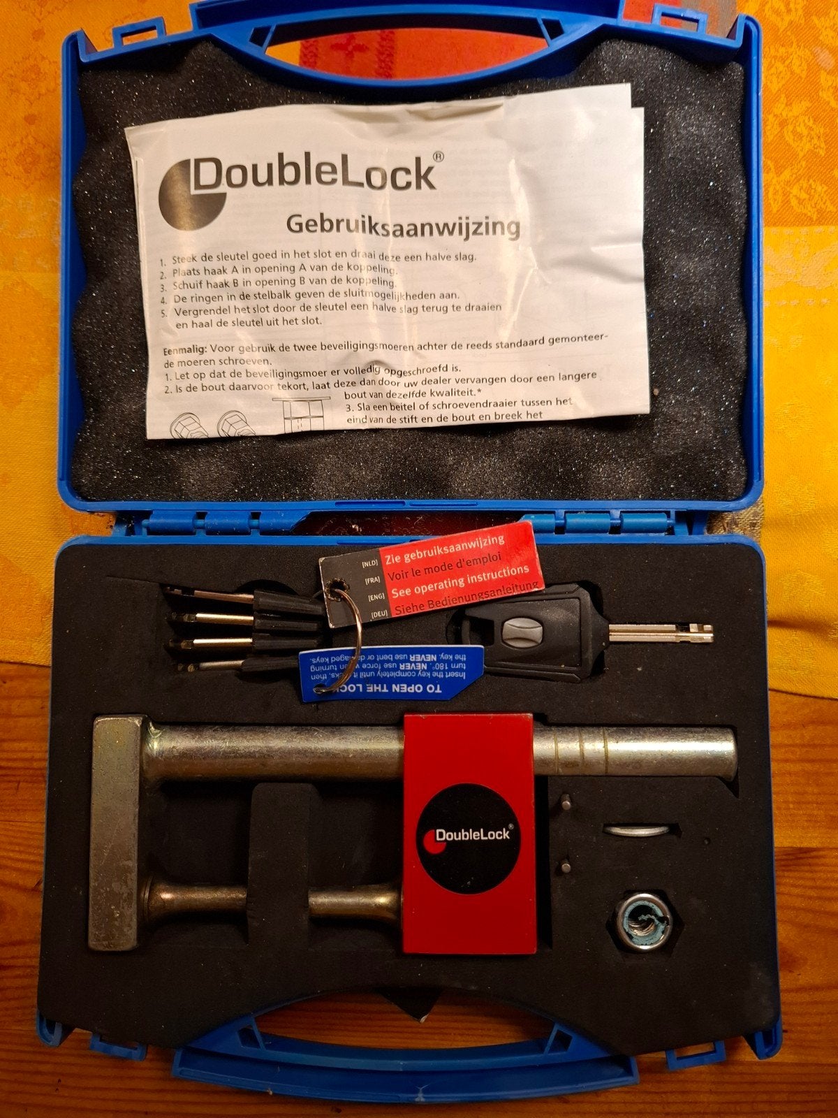 DoubleLock slot voor aanhanger/caravan, Ophalen of Verzenden, Zo goed als nieuw