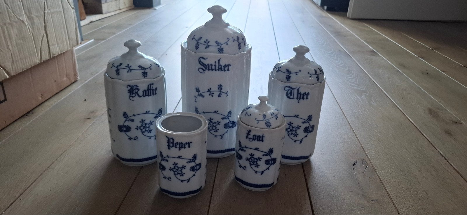 Potten suiker koffie thee zout en peper, Ophalen of Verzenden