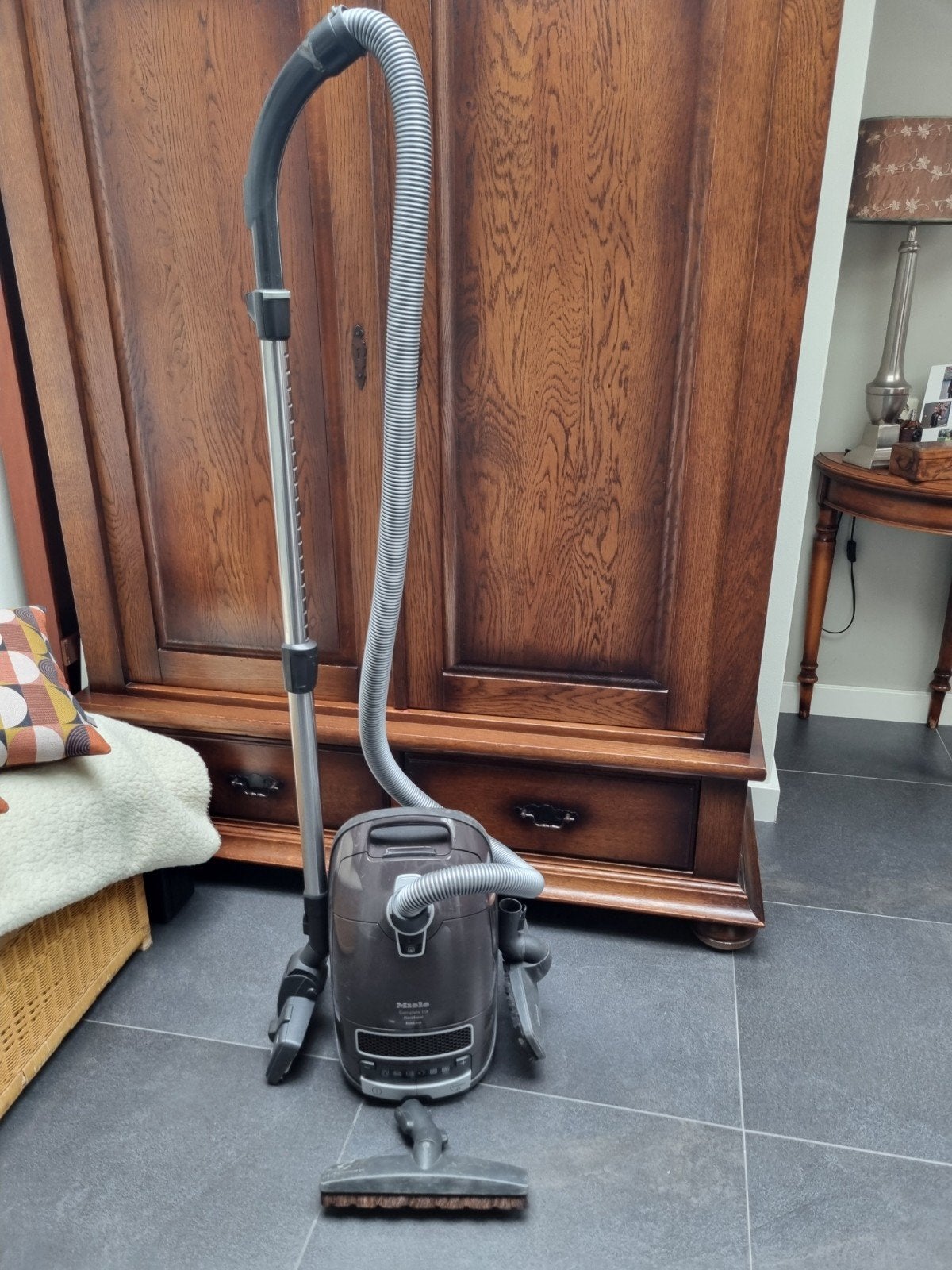 Miele Complete C3 Hardfloor EcoLine stofzuiger, Witgoed en Apparatuur, Stofzuigers, Gebruikt, Miele, Geschikt voor harde vloeren