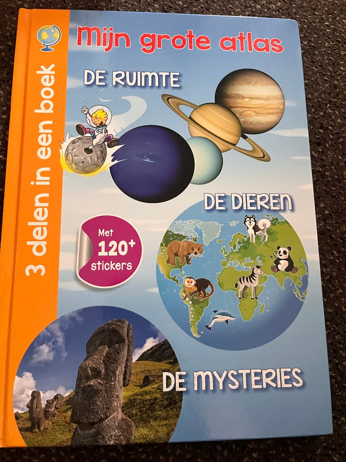 Mijn Grote Atlas: De Ruimte, De Dieren, De Mysteries, Boeken, Ophalen of Verzenden, Zo goed als nieuw, Non-fictie