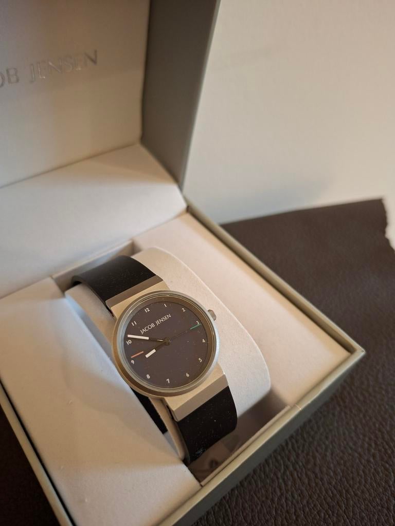 Jacob Jensen Horloge - Stijlvol en Tijdloos Design, Sieraden, Tassen en Uiterlijk, Horloges | Heren, Overige merken, Staal, Polshorloge