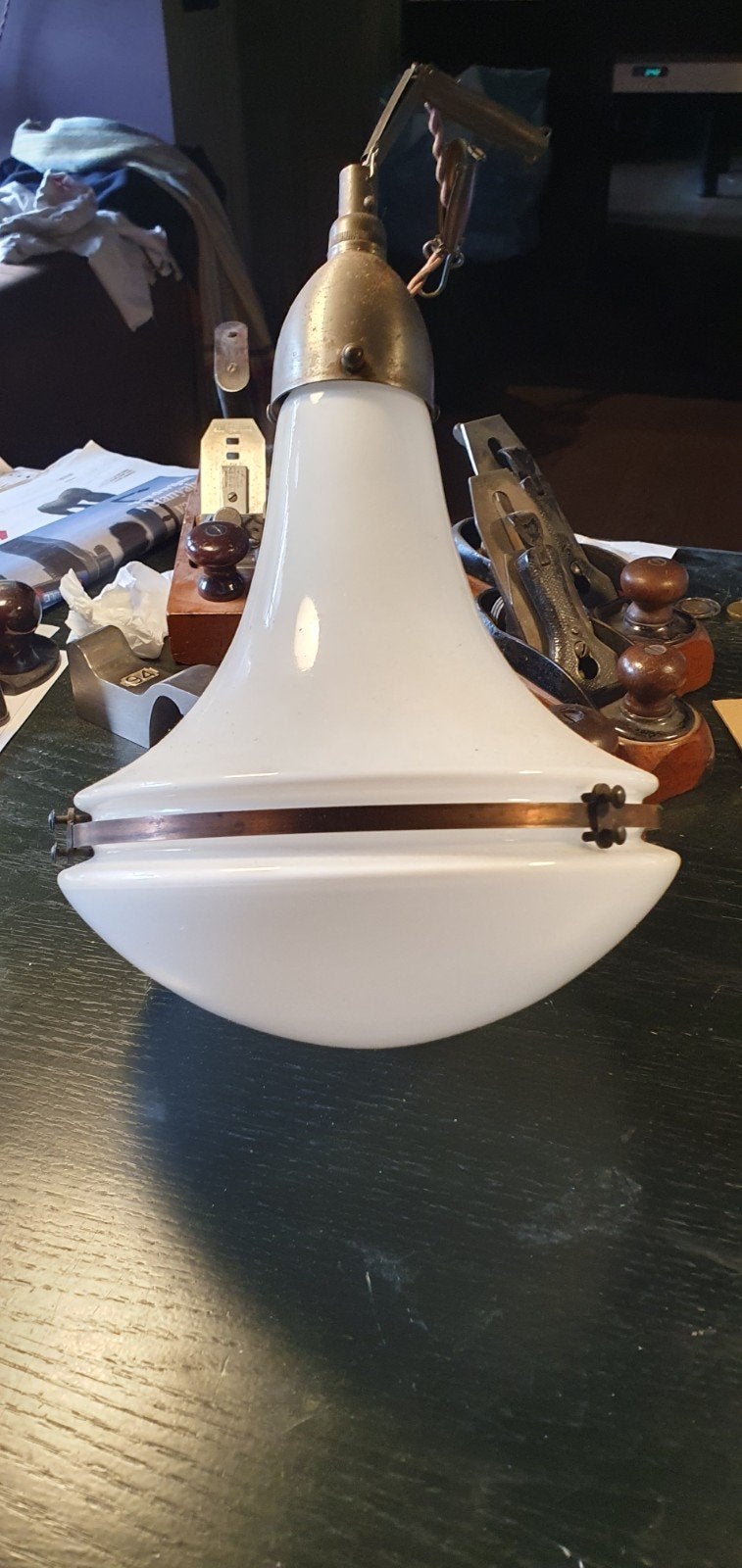 luzette hanglamp orgineel oud. Peter Behrens   AEG, Huis en Inrichting, Ophalen of Verzenden