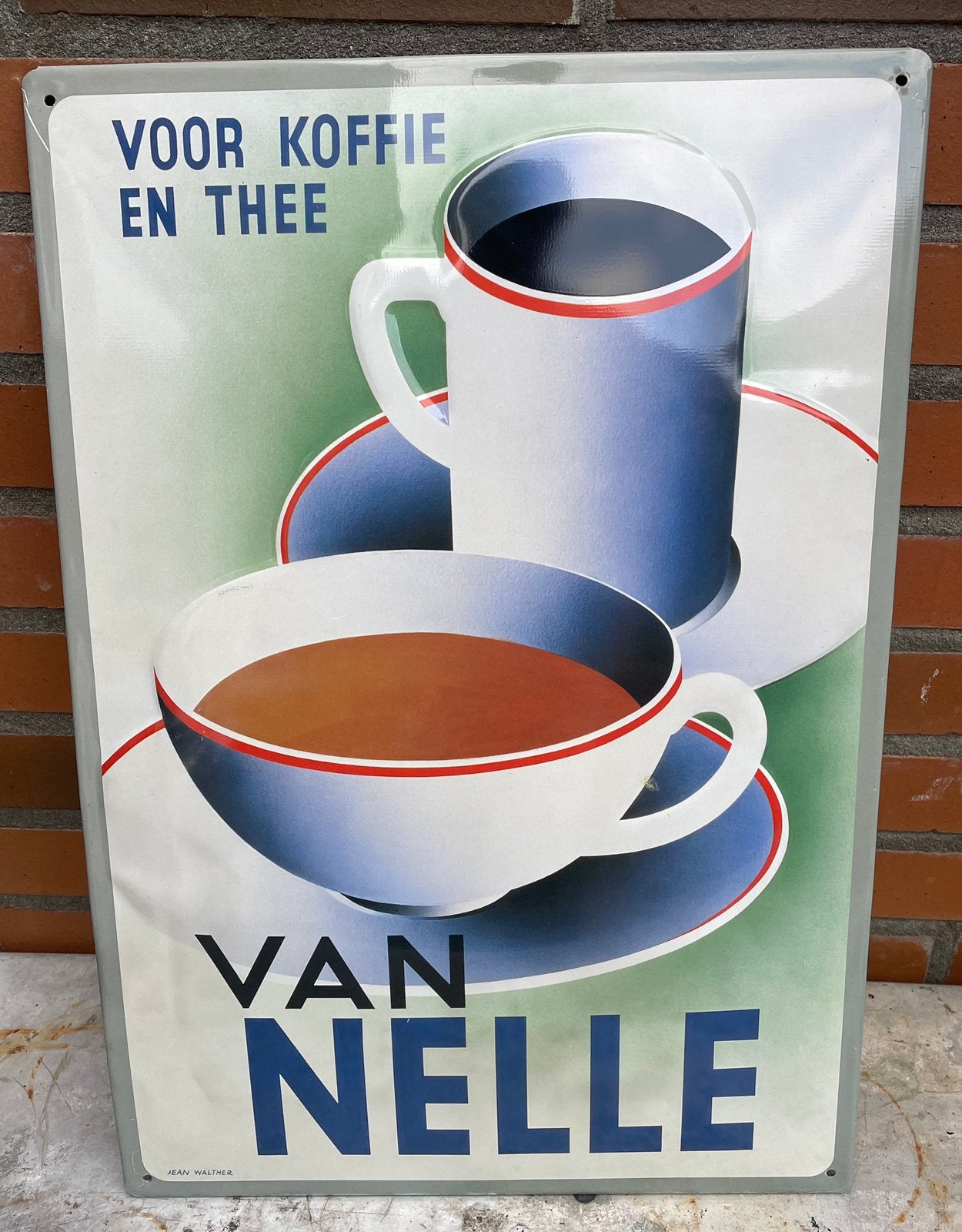Van Nelle reclamebord decoratie/vintage/reclame bord, Ophalen of Verzenden, Zo goed als nieuw, Reclamebord