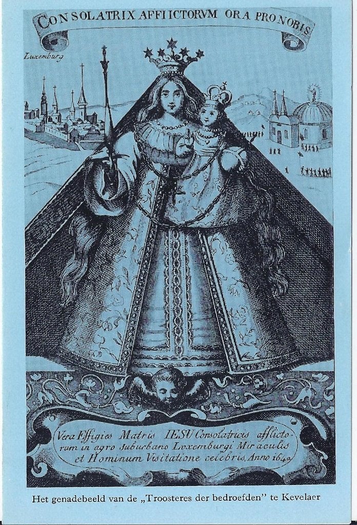 Pr495 prentje genadebeeld kevelaer, Ophalen of Verzenden, Gebruikt, Kaart of Prent