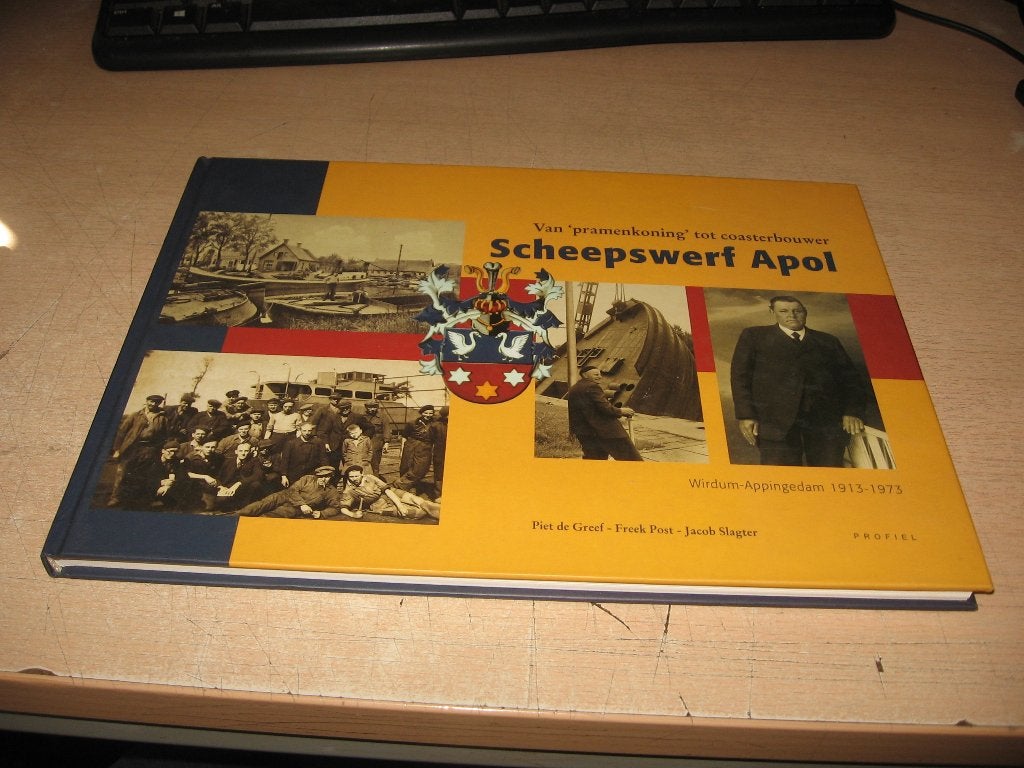 Piet de Greef   Scheepswerf APOL.Wirdum-Appingedam 1913/1973, Verzamelen, Ophalen of Verzenden, Zo goed als nieuw, Boek of Tijdschrift