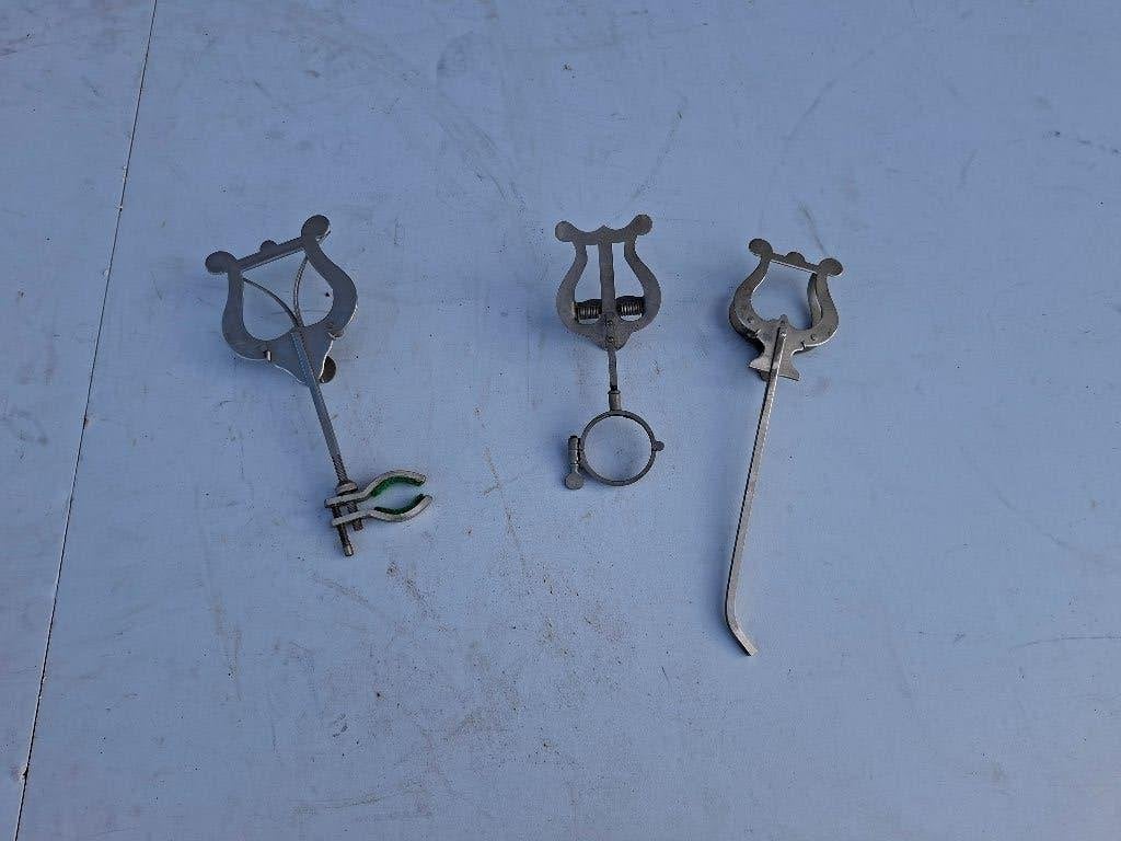 3 stuks vintage marsgabel muziek bladhouders, Ophalen of Verzenden, Zo goed als nieuw