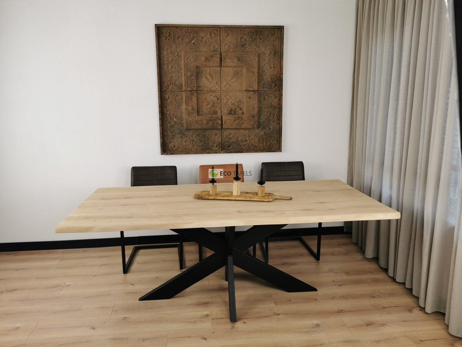 Massief Eiken / Eikenhout eettafel tafel MAATWERK, Huis en Inrichting, Tafels | Eettafels, Verzenden, 50 tot 100 cm, Vijf personen of meer