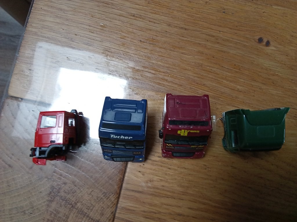 1/87 Herpa DAF cabines, Ophalen of Verzenden, Gebruikt, Bus of Vrachtwagen, Herpa