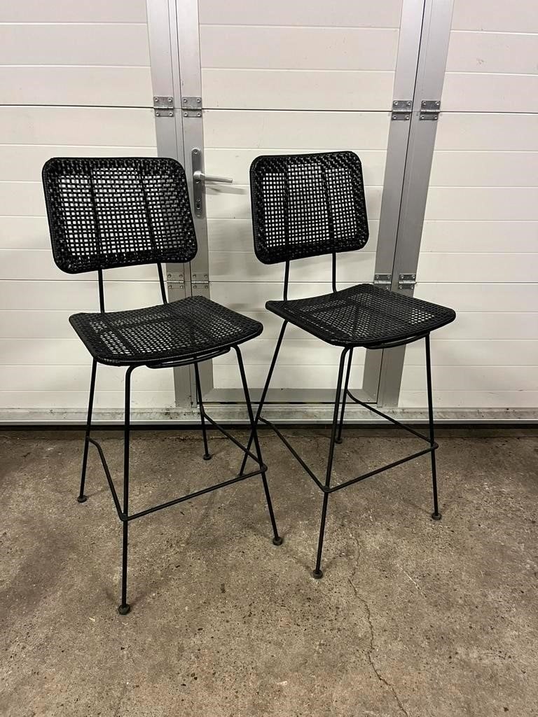 3 stuks rotanlook horeca barkrukken outdoor, kruk, bar, Ophalen, Kunststof, 5 krukken of meer, 60 tot 90 cm
