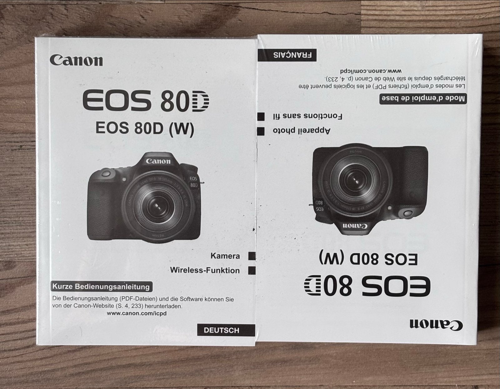 Canon EOS 80D Gebruikershandleiding Kit (DE/FR/IT/NL), Ophalen of Verzenden, Nieuw, Canon, Geen optische zoom