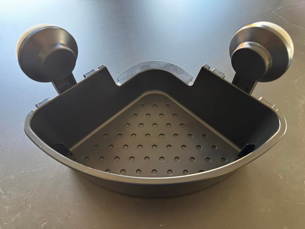 IKEA hoekdouchemandje met zuignappen, Ophalen of Verzenden, Zo goed als nieuw, Zwart, Overige typen