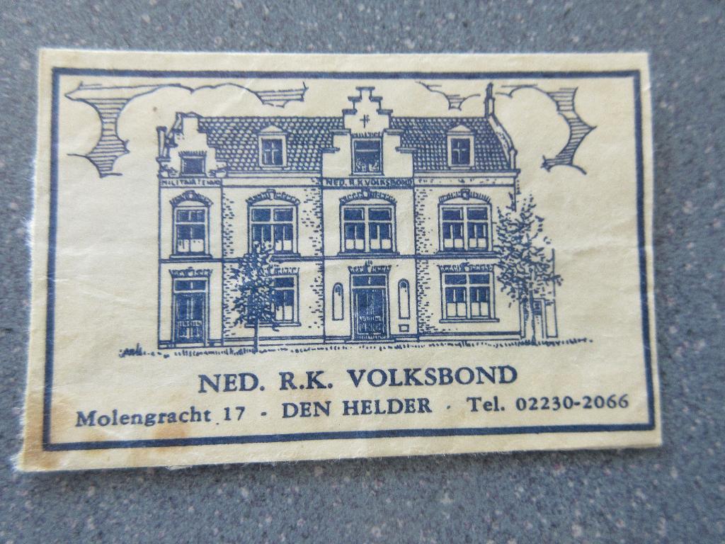 Den Helder, Ned. R.K. Volksbond, Verzamelen, Verzenden, Nederland