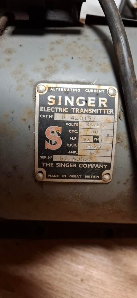 Zware Singer motor voor naaimachine, Ophalen, Gebruikt, Singer, Industrieel