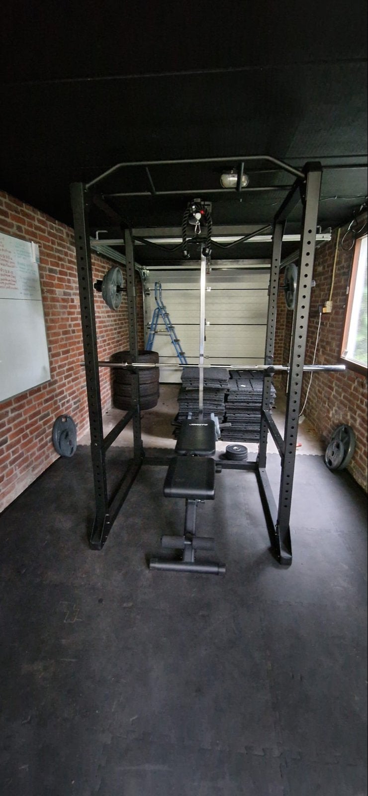 Power Rack met cable, met verstelbare Fitnessbank, Ophalen, Gebruikt, Armen, Overige typen