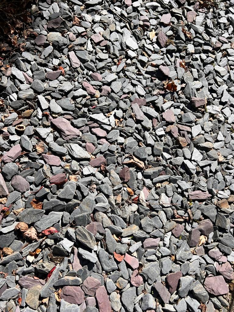 Sierstenen licht grijs - minimaal 12 m2, Tuin en Terras, Grind, Keien en Split, Ophalen, Gebruikt, Grind, Grijs