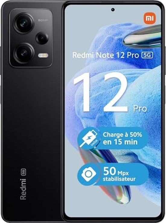 Redmi Note 12Pro 5G, Zwart, Touchscreen, Ophalen of Verzenden, Zo goed als nieuw